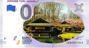 0 Euro biljet België 2019 - Japanse Tuin Hasselt KLEUR -