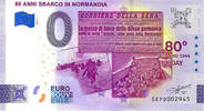 0 Euro biljet Italië 2024 - 80 Anni Sbarco in Normandia -