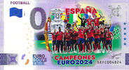 0 Euro biljet Italië 2024 - Football Espana Campeones Euro KLEUR -