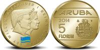 5 Florin 1 Jaar Koningschap Aruba -