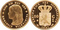 10 Gulden Replica van de Gouden Koningin Wilhelmina in Goud -