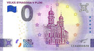 0 Euro biljet Tsjechië 2023 - Velká Synagoga v Plzni -