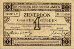 1 gulden Zilverbon 02-1b kwaliteit f+ -