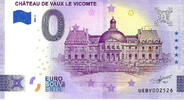 0 Euro biljet Frankrijk 2023 - Chateaux de Vaux le Vicomte -