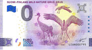 0 Euro biljet Finland 2024 - Wild Nature Grus Grus -