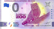 0 Euro biljet Finland 2024 - Korkeasaaren Eläintarha Helsinki -