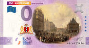 0 Euro biljet Nederland 2024 - Amsterdam II Waegh op de Dam KLEUR -
