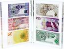 Gulden Nederland bankbiljetten in plexiglas -