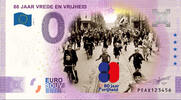0 Euro biljet Nederland 2025 - 80 Jaar Vrede en Vrijheid KLEUR -
