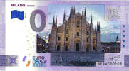 0 Euro biljet Italië 2025 - Milano Duomo KLEUR -
