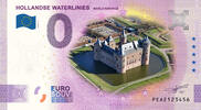 0 Euro biljet Nederland 2025 - Hollandse waterlinies KLEUR -