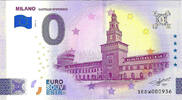 0 Euro biljet Italië 2025 - Milano Castello Sforzesco -
