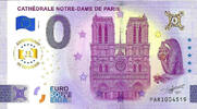 0 Euro biljet Frankrijk 2025 - Cathédrale Notre-Dame de Paris ANNIVERSARY -