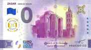 0 Euro biljet Kroatië 2025 - Zadar Crkva sv. donata ANNIVERSARY -