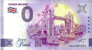 0 Pound biljet Engeland 2025 - Tower Bridge -