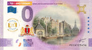 0 Euro biljet Nederland 2025 - Amsterdam X Singel met de Amsterdamse munttoren ANNIVERSARY KLEUR -