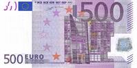 500 Euro biljet met handtekening W.F. Duisenberg (Z/T001) -
