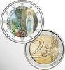  munt kleur Madonna di Lourdes 2 Euro  