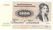 Denmark 1000 kroner 1992 bfr