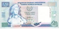 Cyprus £20 1997 vz 100,00 EUR  zzgl. 22,00 EUR Versand