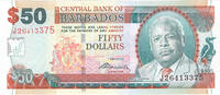 Barbados $50 2007 bfr 90,00 EUR  zzgl. 15,00 EUR Versand