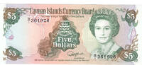 Cayman Islands $5 1991 bfr 75,00 EUR  zzgl. 15,00 EUR Versand