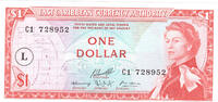Eastern caribbean $1 nd. bfr 50,00 EUR  zzgl. 15,00 EUR Versand