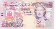 Gibraltar £20 1995 bfr 75,00 EUR  zzgl. 15,00 EUR Versand