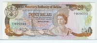 Belize $20 Bild