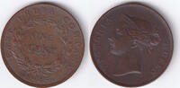 Straits Settlements Cent 1845 vz 75,00 EUR  zzgl. 15,00 EUR Versand