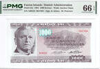 Faroe Island 1000 kroner 1994 Pmg 66
