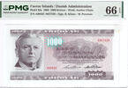 Faroe Island 1000 kroner 1994 Pmg 66