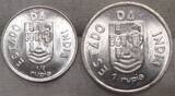 Portugiesisch-Indien 1/2 und 1 Rupie 1935 und 1936 Prachtexemplar. 2 Stück. Fast Stempelglanz / Stempelglanz.