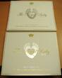 Seychellen 25 und 50 Rupees 2013 Set The Royal Baby v. William & Kate. Polierte Platte.