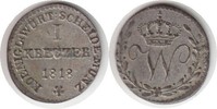 Altdeutschland Kreuzer Württemberg Wilhelm I. Kreuzer 1818