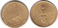 Italien Scudo San Marino Gold Scudo 1986 R, Insekt