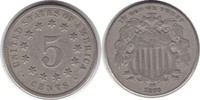USA 5 Cents 5 Cents 1870 Shield Nickel