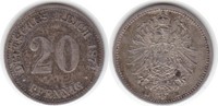 Kaiserreich 20 Pfennig 20 Pfennig 1874 E
