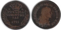 Italien 3 Tornesi Neapel und Sizilien Ferdinand IV. 3 Tornesi 1791 Изображение