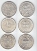 Weimarer Republik Mark Mark 1925 A, F, J (3 Stück)