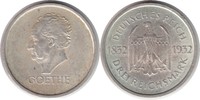 Weimarer Republik 3 Mark 3 Mark 1932 A Goethe