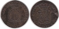 Spanien 3 Quatros Katalonien Isabel 3 Quatros 1843