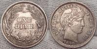 USA 10 Cents Kleine Kratzer. -