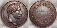 Frankreich Silbermedaille 1866 Kleiner Randfehler.Von Barre.#8 fast Vorzüglich.