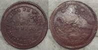 Peru Cu 1/8 Peso Schrötlingsfehler.#P4 -