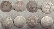 United States of America / USA Dime 1841,1853,1884,1887.#14 -