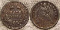United States of America / USA Half Dime Kleiner Randfehler.#16 -