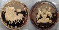 Uganda 2000 Shillings Original vergoldet.P#17 -