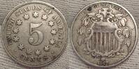United States of America / USA 5 Cents Kratzer.#17 -