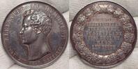 Personenmedaillen Silbermedaille Schöne Patina. Winzige Kratzer. Randfehler. Alexander Freiherr von Humboldt. -